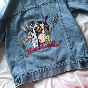 LOONEY TUNES WARNER BROS VINTAGE JEAN JACKET